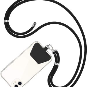 COCASES Crossbody Phone Lanyard Strap with Patch, Adjustable Nylon Neck Strap Necklace Phone Compatible with Most Smartphones