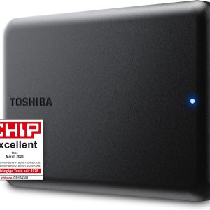 Toshiba Canvio Partner 2TB Portable 2.5’’ External Hard Drive, USB 3.2, Mac & Windows compatible. Xbox, PS4, PS5 (HDTB520EK3AB)