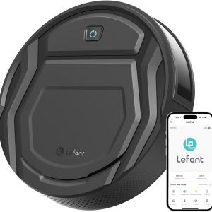 Lefant M210P Robot Vacuum Cleaner, Featured Carpet Cleaner Small Robot 7.8cm Thin 28cm DIA, Robotic Vacuum Alexa Voice Control Self-Charging Ideal for Pet Hair Hard Floor and Carpet