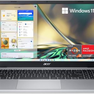 Acer Aspire 3 A315-24P-R7VH Slim Laptop | 15.6" Full HD IPS Display | AMD Ryzen 3 7320U Processor | AMD Radeon Graphics | 8GB LPDDR5 | 128GB SSD | US English Keyboard | Wi-Fi 6 | Windows 11 in S Mode