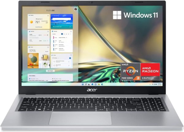 Acer Aspire 3 A315-24P-R7VH Slim Laptop | 15.6" Full HD IPS Display | AMD Ryzen 3 7320U Processor | AMD Radeon Graphics | 8GB LPDDR5 | 128GB SSD | US English Keyboard | Wi-Fi 6 | Windows 11 in S Mode