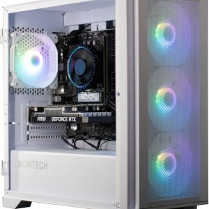 Gamer PC AMD Luna 5 White • Ryzen 5 5500 • RTX 3050 6GB DDR6 • 16GB 3200MHz DDR4 • 1TB NVME SSD • White Mesh RGB Gaming PC Tower Computer • WiFi • Windows 11
