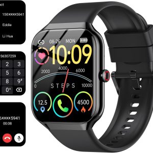 Smart Watch for Men Women Answer/Make Call, 1.96" HD Touch Screen SmartWatch,Heart Rate/SpO2/Sleep Monitor, 100+ Sport Activity Tracker Step Counter, IP68 Waterproof Fitness Tracker for Android iOS