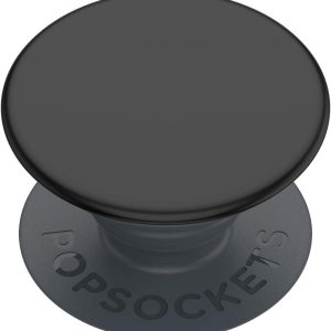 PopSockets : PopGrip Basic - Extendable base and grip for smartphones and tablets [Top Not Replaceable] - Black