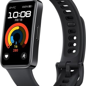 HUAWEI Band 9, Bluetooth, iOS & Android, Up to 14 Days Battery Life, Comfortable Wear, TruSleep 4.0, Scientific Sleep Tracking, 100 Training Modes, Smartband, Starry Black Fluoroelastomer Strap