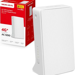 MERCUSYS MB230-4G AC1200 WiFi 4G+ CAT6 WiFi Router, Sim Slot Unlocked, Dual Band 1200 Mbps Fast Speed, Gigabit Ethernet Port, Sim Card Router, Plug & Play, Superfast 4G+ LTE Speed, App Control