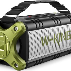 Bluetooth Speaker, 90W Max Portable Speakers Wireless Bluetooth, IPX6 Waterproof Outdoor Speaker Loud with 50W Deep Bass, Hi-Fi Audio, 40H Playback, Built-in Power Bank, Stereo Pairing, EQ, TF