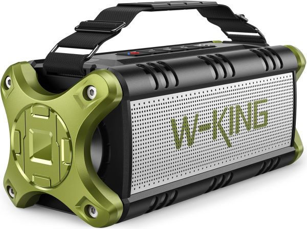 Bluetooth Speaker, 90W Max Portable Speakers Wireless Bluetooth, IPX6 Waterproof Outdoor Speaker Loud with 50W Deep Bass, Hi-Fi Audio, 40H Playback, Built-in Power Bank, Stereo Pairing, EQ, TF