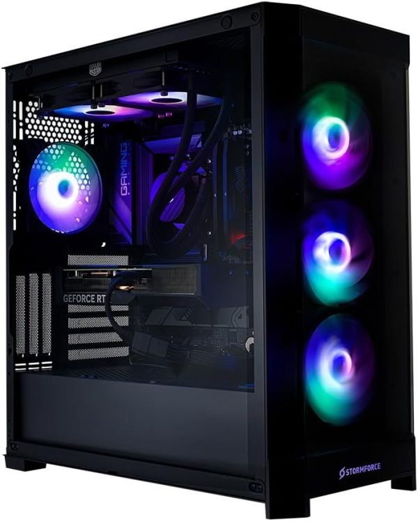 Crystal Gaming PC – NVIDIA GeForce RTX 4070 Ti Super 16GB, Intel Core i7-14700KF, 2TB SSD, 16GB RAM, WiFi 5, Windows 11, COUGAR Duoface Pro (Amazon Exclusive)
