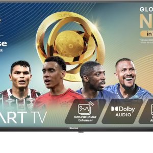 Hisense 32 Inch Smart TV 32E4NTUK - HD Resolution, Natural Colour Enhancer, DTS Virtual:X & Dolby Audio, AI Sports Mode, VIDAA OS with Youtube, Netflix and Disney+ and Freeview Play (2024 Model)