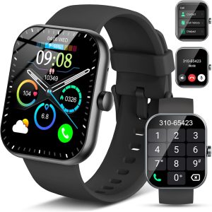 Smart Watch for Men Women (Answer/Make Call), 1.96"HD Screen Fitness Watch with Heart Rate/Sleep Monitor/SpO2/Pedometer, Activity Tracker 112 Sport Modes, IP68 Waterproof Smartwatch for IOS Android