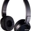 Sony MDR-ZX110 Wired Overhead Headphones, Neodymium Dynamic Drivers, Swivel Fold Design - Black