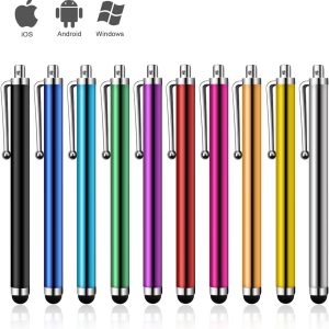 Mixoo Stylus Pen 10 Pack Universal Capacitive Touch Screen Pens for Tablets, iPad Mini, iPad Pro, iPad Air, Smartphones, Samsung Galaxy - Multiple Colors