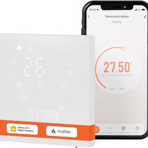 MOES Smart Thermostat for Water/Combi Boiler Heating | Matter over WiFi | Tuya Platform | Compatible with Apple Home, Alexa, Google Home