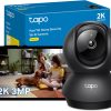 Tapo C211 2K 3MP Pan/Tilt Indoor Camera House Security Camera, WiFi Camera, No Monthly Fee, AI Detection, Dog Camera, Baby Camera Monitor, CCTV, 360° View, Night Vision, Works with Alexa & Google