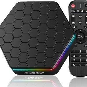 2025 Android TV Box 12.0 4GB RAM 64GB ROM, 6K TV Box Android 4K 6K Wi-Fi 6, Android Box with Allwinner H618 Quad-Core Chip Support Dual-WiFi 2.4G/5G Bluetooth 5.0 3D HDR Ethernet USB Smart TV Box