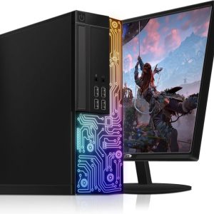 Dell Gaming PC Bundle, 24" Monitor, Quad Core I5 3.4G up to 3.8GHz, GeForce GT 1030, 16GB RAM, 512G SSD, 600M WiFi, Refurbished Gaming Desktop Computer, Windows 10 (Renewed)