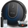 Robot Vacuum Cleaner with Mop,5000PA Strong Suction robotic Vacuums,3 in 1 Robot Hoover with Auto Carpet Boost,Self-Charging, Alexa/App/WiFi for Pet Hair Hard Floor-Light Blue