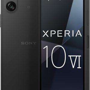 Sony Xperia 10 VI - 6.1 Inch 21:9 Wide OLED - Three optical focal lengths - Lightweight - Android 14 - SIM free - 128GB storage - IP65/68 rating - Dual SIM hybrid 1-36 months warranty - Black
