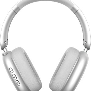 Y01 Wireless Over Ear Headphones, Noise Canceling Bluetooth 5.3 Headphones with Microphones,Hi-Res Audio,48H Playtime,Foldable,Breathable Soft Earpads for iOS/Android/Samsung/PC-Silver