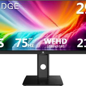 Z-Edge 29 Inch IPS Monitor WFHD 2560x1080, 21:9 Ultrawide 75Hz LED Monitor Home Office, 250 cd/m², FreeSync, Flicker Free, HDR10, Height & Tilt & Swivel Adjustable, HDMI & DisplayPort